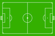 Vektor: Fußballfeld - Vektorgrafik Fußballfeld - Vektorgrafik