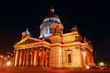 Saint Petersburg, Russia, night view of St. Isaac's Cathedral Saint Petersburg, Russia, night view of St. Isaac's Cathedral
