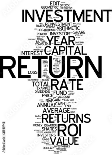 Illustration: Return on investment (ROI) Return on investment (ROI)