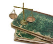 Weighing scales and books