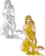 She was shroud their own beautiful, length hair.