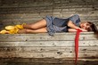 beautiful girl sleeping