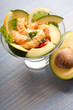 shrimp cocktail with avocado