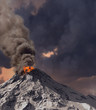 erupting of volcano erupting of volcano