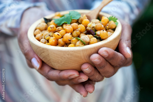 Photo: Bowl of chickpeas Bowl of chickpeas