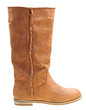 Foto: Brown woman boot isolated on white Brown woman boot isolated on white