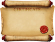 certificates with wax stamp certificates with wax stamp