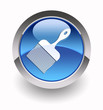 ''Paint brush'' glossy icon
