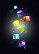 abstract vector background with cubes