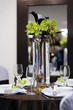 Beautiful white and chocolate festive table