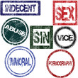 Stamps with sexual influence