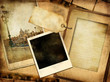 Foto: vintage photo album with instant frame vintage photo album with instant frame
