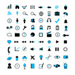 Blue Web and Business Icons