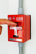 Finger Pulls Fire Alarm