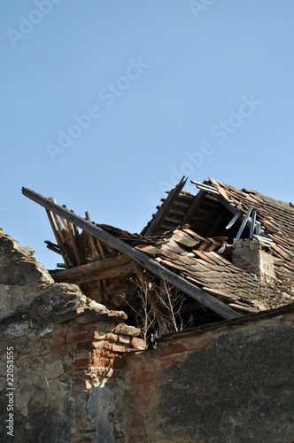 Photo: destroyed house destroyed house