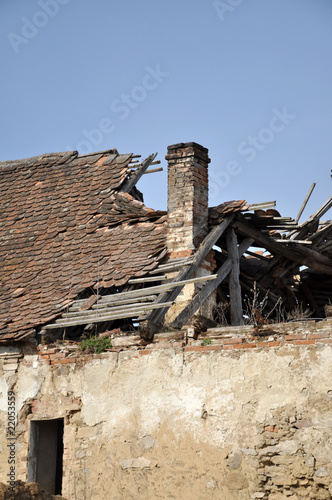 Photo: destroyed house destroyed house