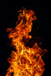 perfect fire on black background perfect fire on black background