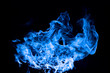 blue fire on black background blue fire on black background