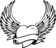 tattoo winged heart