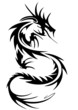 tribal dragon tattoo