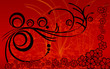 Japanese foliage, red composition