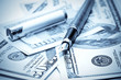 pen on the us money
