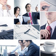 Collage of different business based images Collage of different business based images
