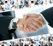 Collage made of different business images Collage made of different business images