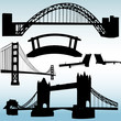 Vektor: bridges collection - vector bridges collection - vector
