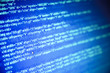 Screens with program web code and mouse / monitor background