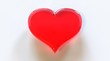 Coeur en verre 3d