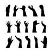 hand silhouettes hand silhouettes