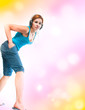 sexual woman in headphones sexual woman in headphones