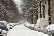 Foto: Eingeschneite Straße Eingeschneite Straße