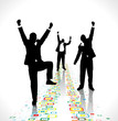 Group of successful businessmen