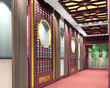 futuristic corridor modern. 3D render futuristic corridor modern. 3D render
