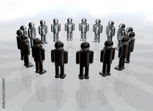 Illustration: Circle of men Circle of men