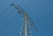 Stahlgittermast einer Hochspannungsleitung