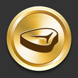 Steak on Golden Internet Button