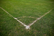 Corner of soccer pitch