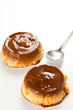 homemade egg flan with caramel