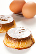 homemade egg flan with caramel