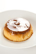 homemade egg flan with caramel