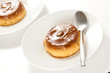homemade egg flan with caramel