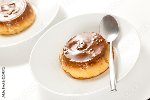 Photo: homemade egg flan with caramel homemade egg flan with caramel