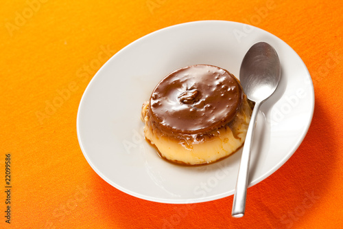 Photo: homemade egg flan with caramel homemade egg flan with caramel