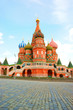 St. Basil's Cathedral on Red square, Moscow, Russia