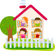cartoon house