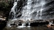 Waterfall Huk Zhenetsky in the Carpathians Mountains