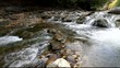 Waterfall Huk in the Carpathians Mountains